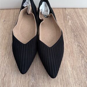 VIVAIA square toe flats black size 39.5